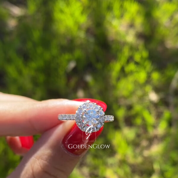 oval hidden halo ring, oval solitaire ring, oval diamond ring, hidden halo engagement ring, pave band ring, white gold ring, modern bridal ring, delicate engagement ring, oval cut stone, moissanite ring, lab grown diamond ring, classic engagement ring, luxury ring, custom made ring, anniversary ring, wedding ring, fine jewelry, elegant ring, minimal bridal ring